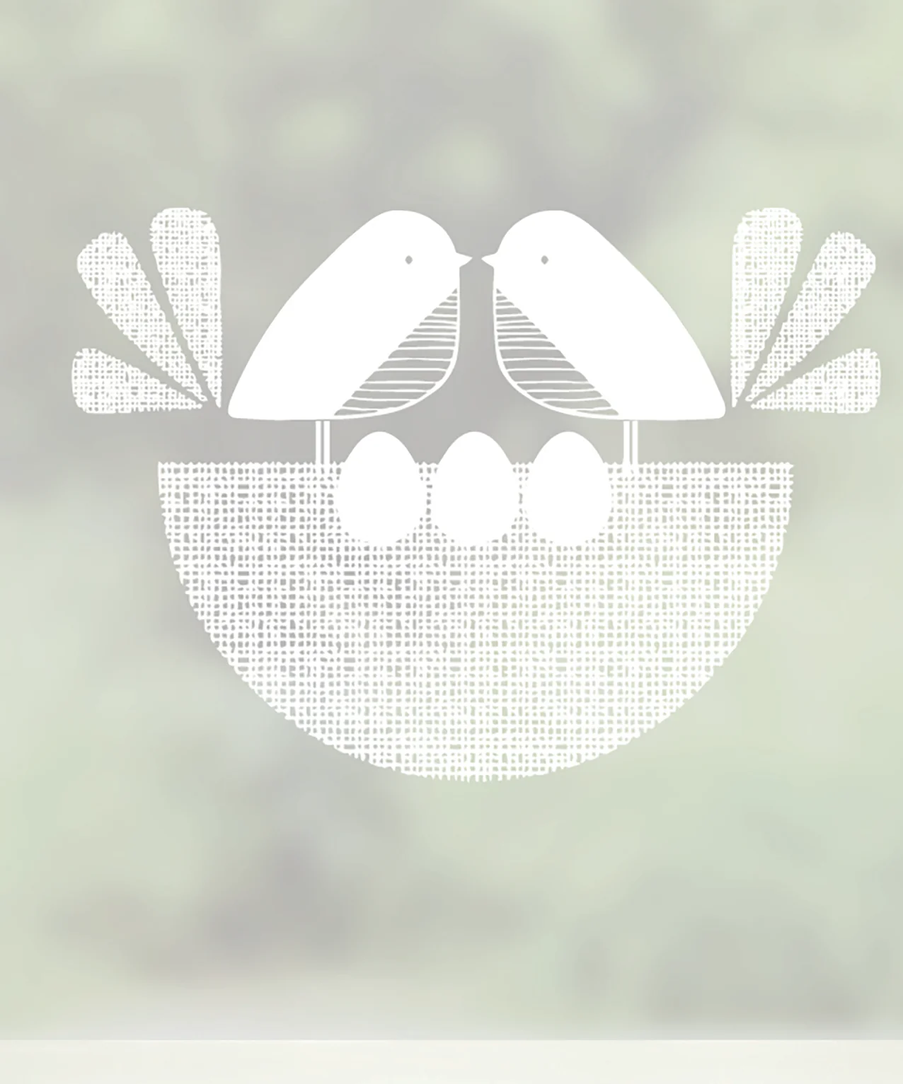 Baby Birds and Nest - JoJo CoCo Designer Window Film - Image 2