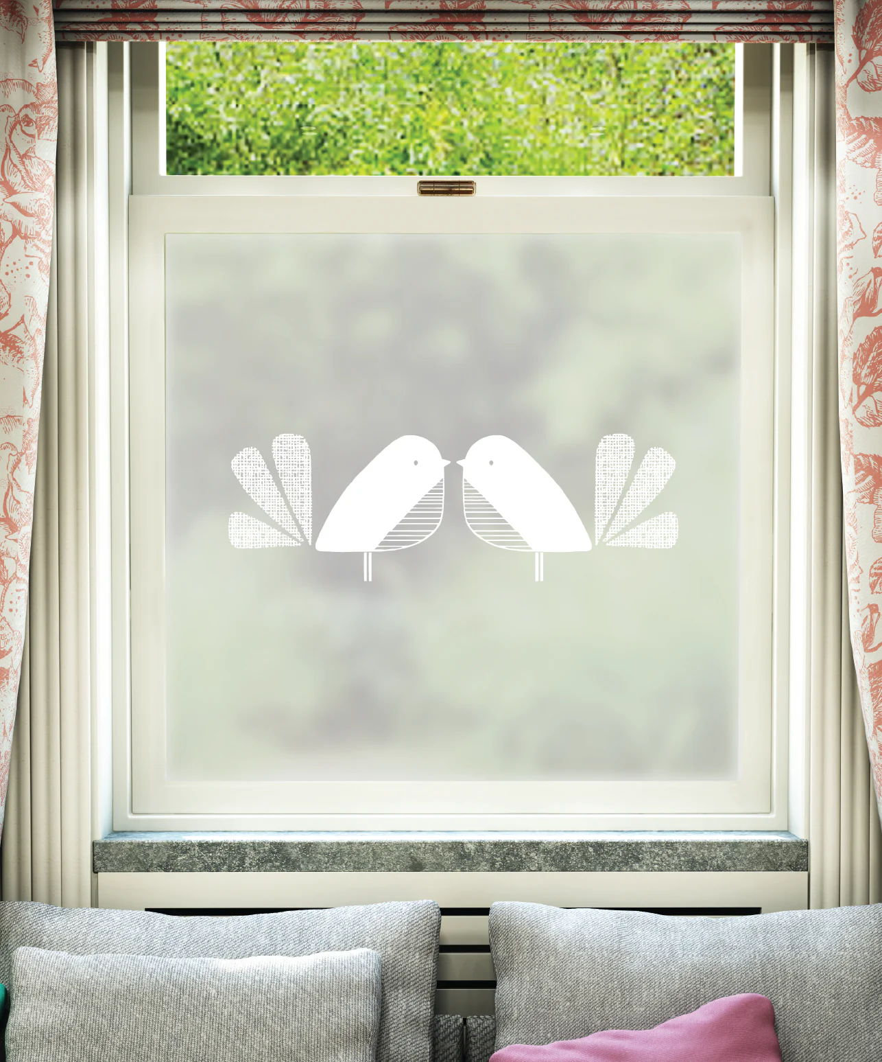 Baby Birds Pair - JoJo CoCo Designer Window Film