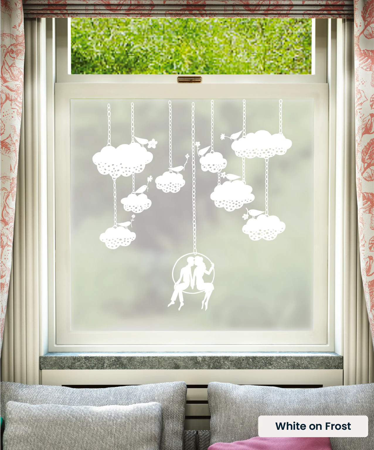 Chain and Clouds - Rob Ryan Designer Window Film - Image 2