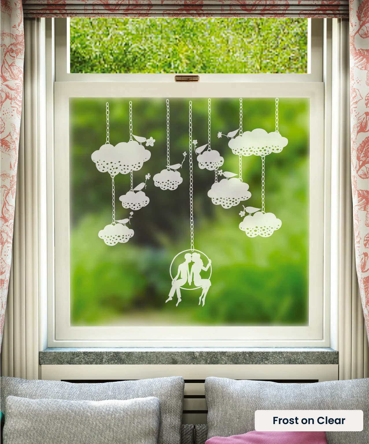 Chain and Clouds - Rob Ryan Designer Window Film - Image 3