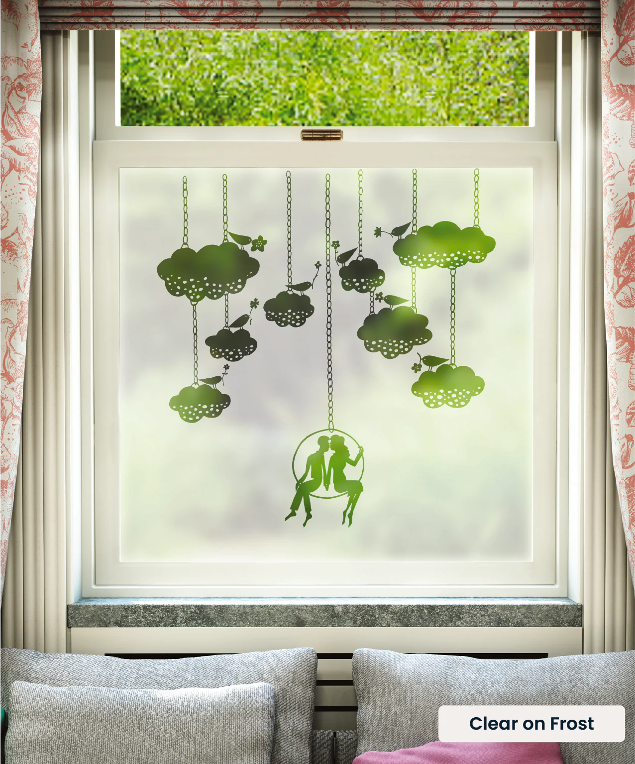 Chain and Clouds - Rob Ryan Designer Window Film - Image 4