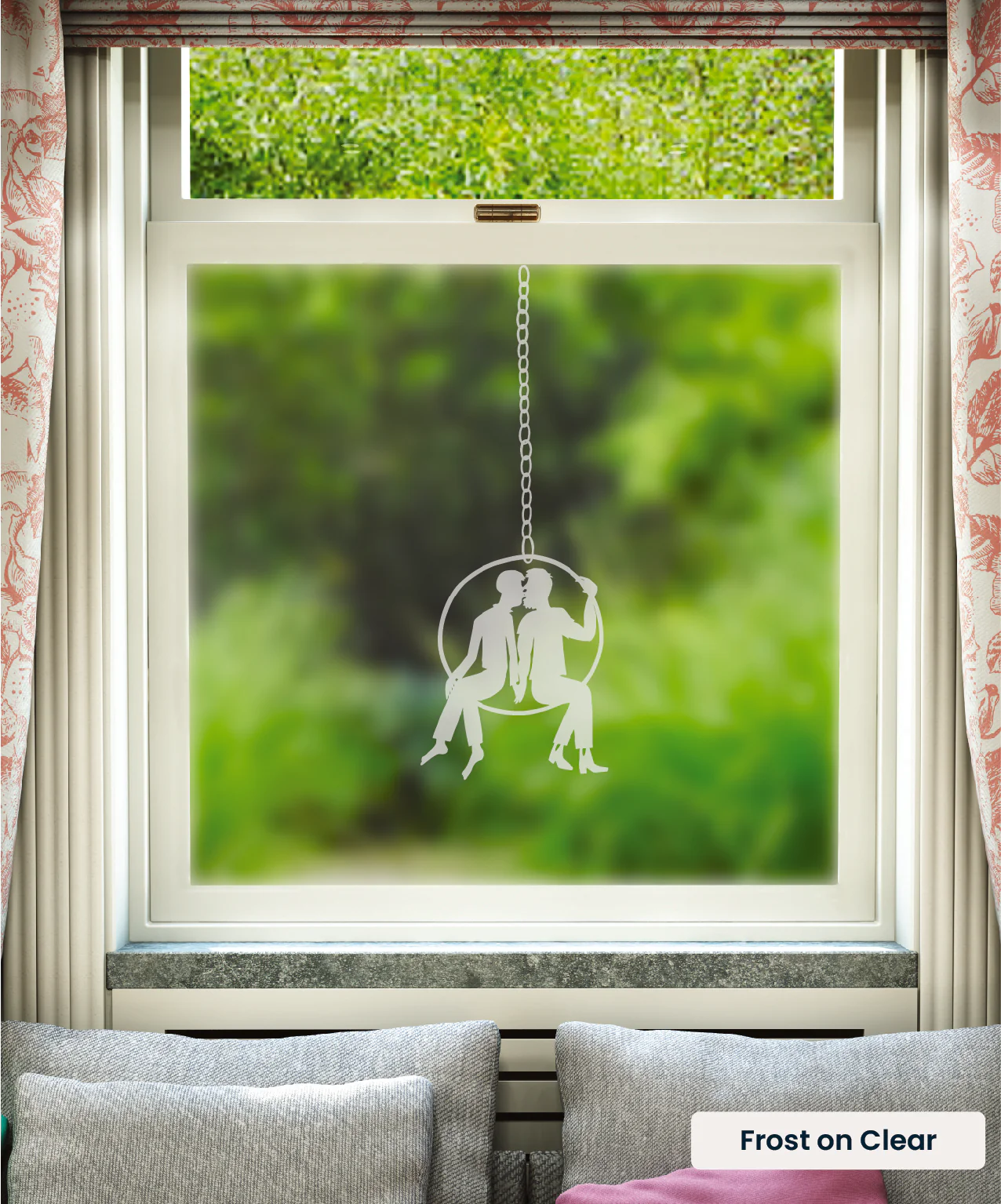 Couple in a Hoop: Guys - Rob Ryan Designer Window Film - Image 3