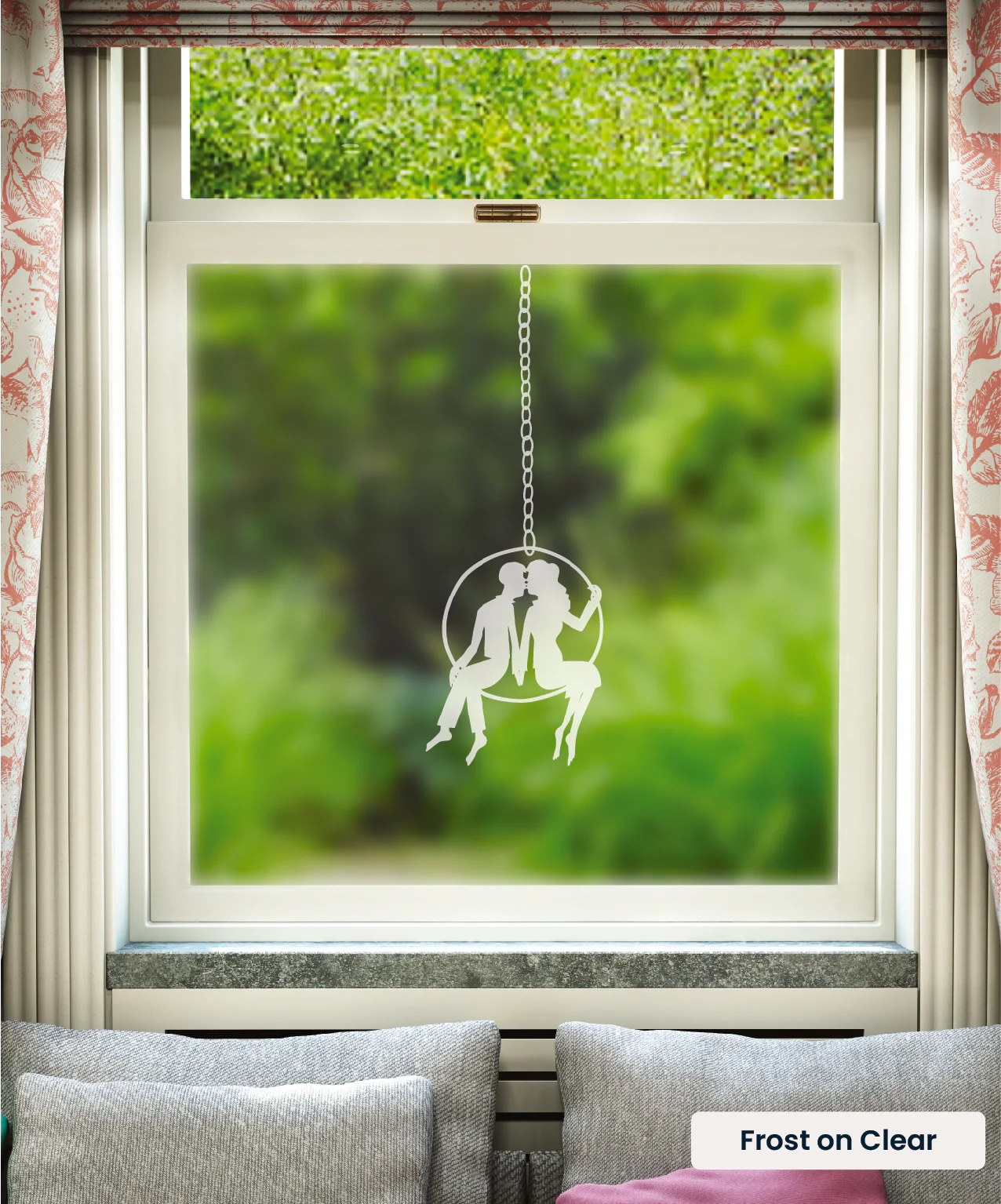 Couple in a Hoop - Rob Ryan Designer Window Film - Image 3