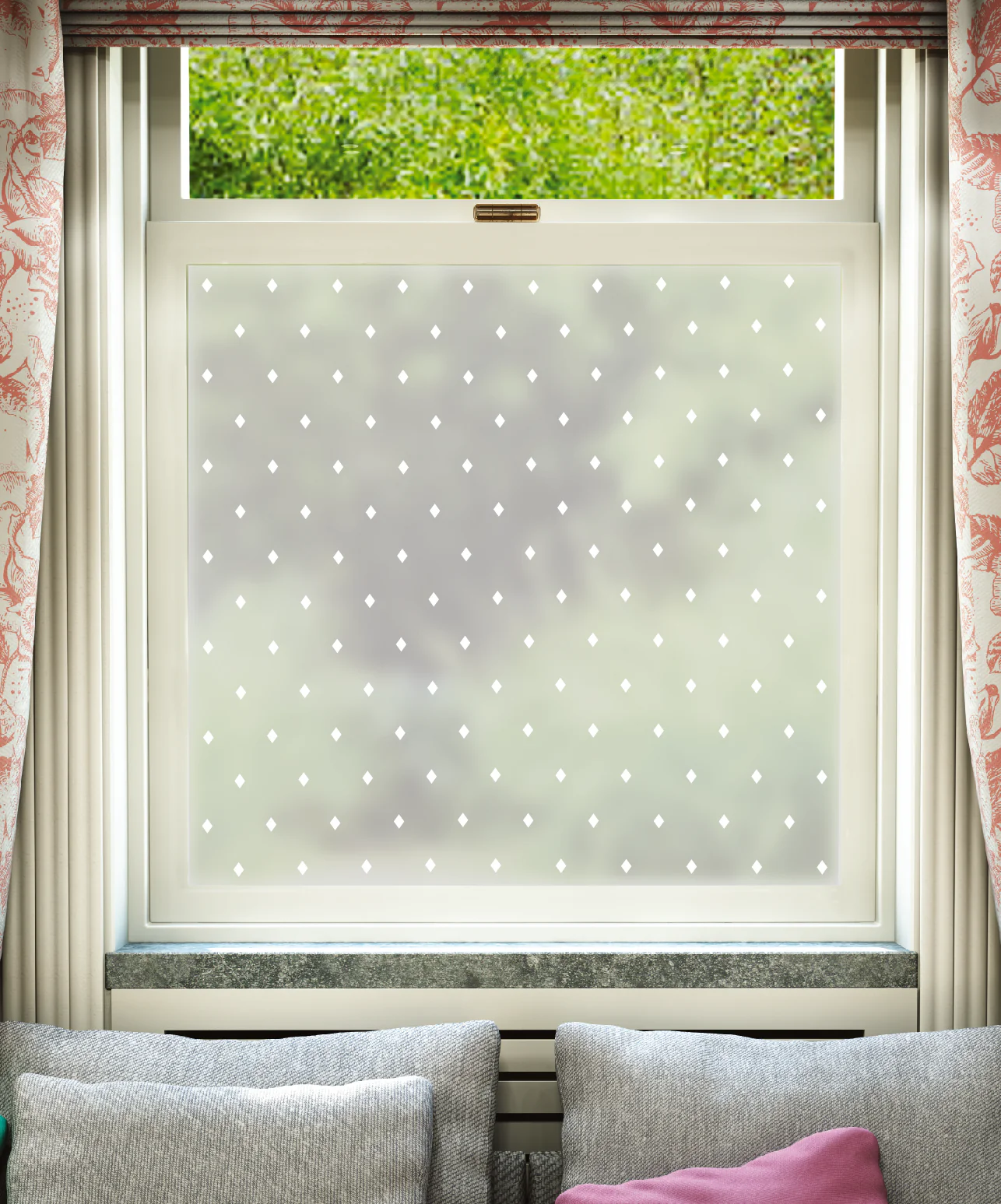 Diamant White Printed Pattern