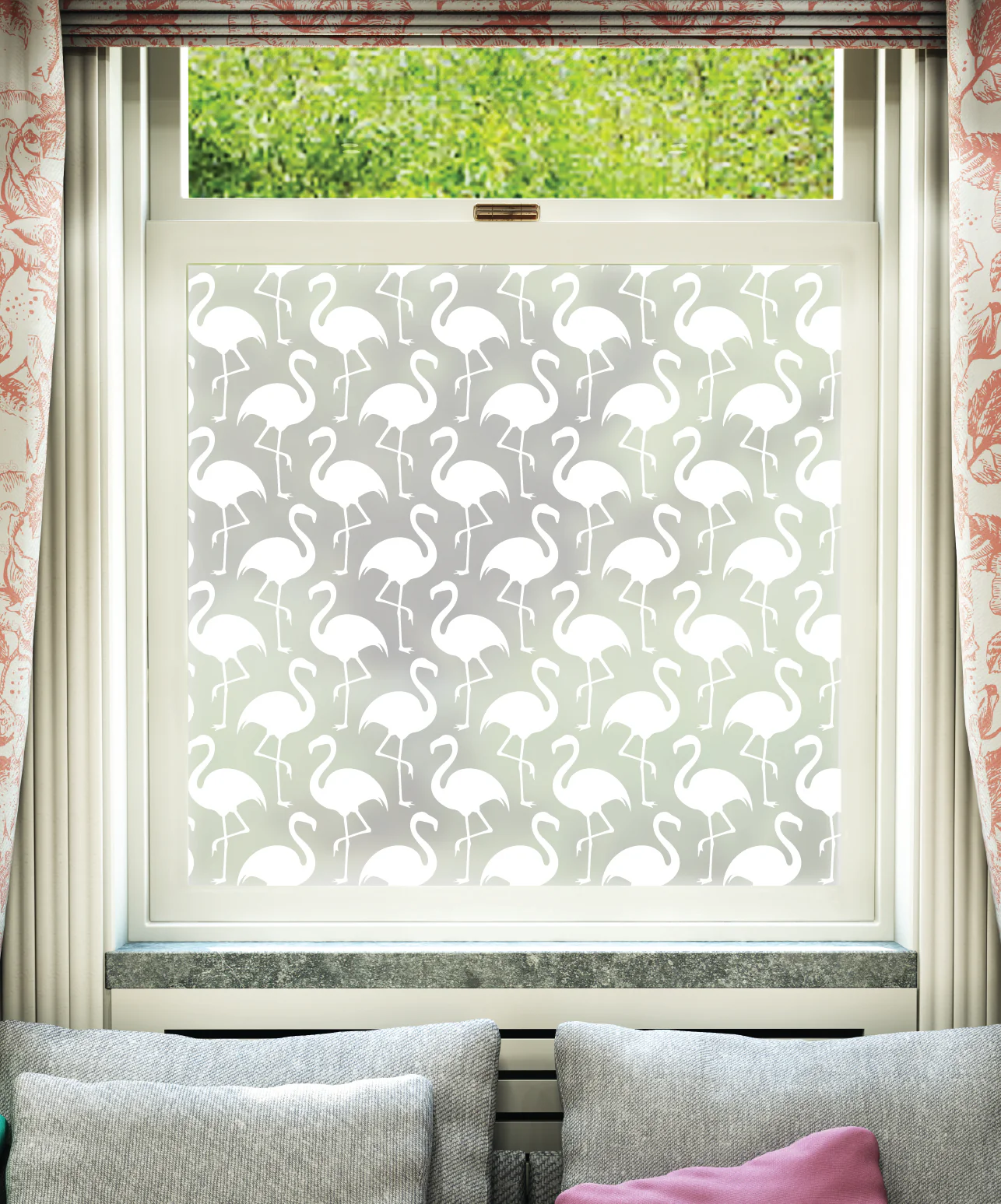 Flamenco White Printed Pattern