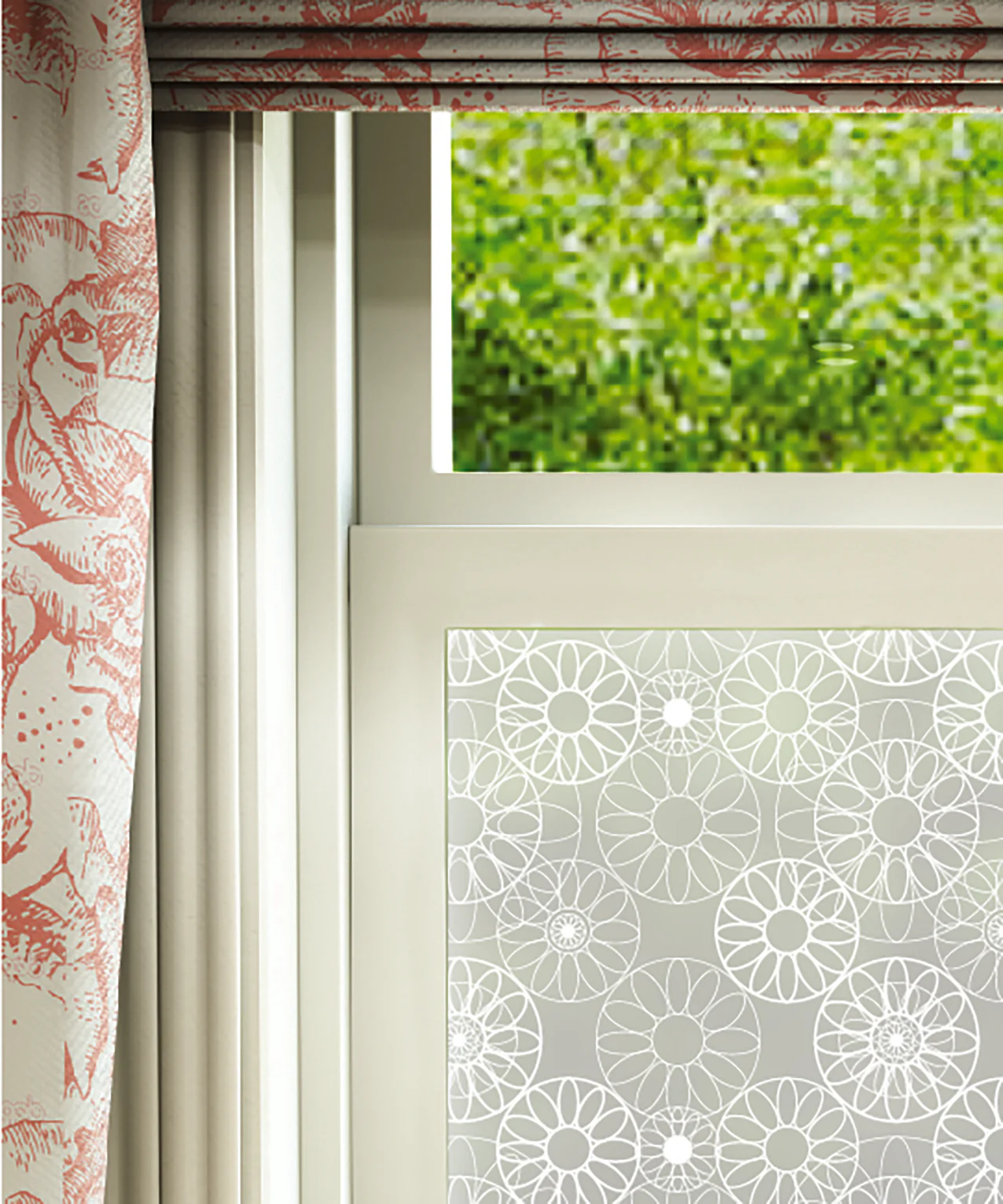 Flower Wheels - Helen Russell Creations Designer Window Film - Image 2