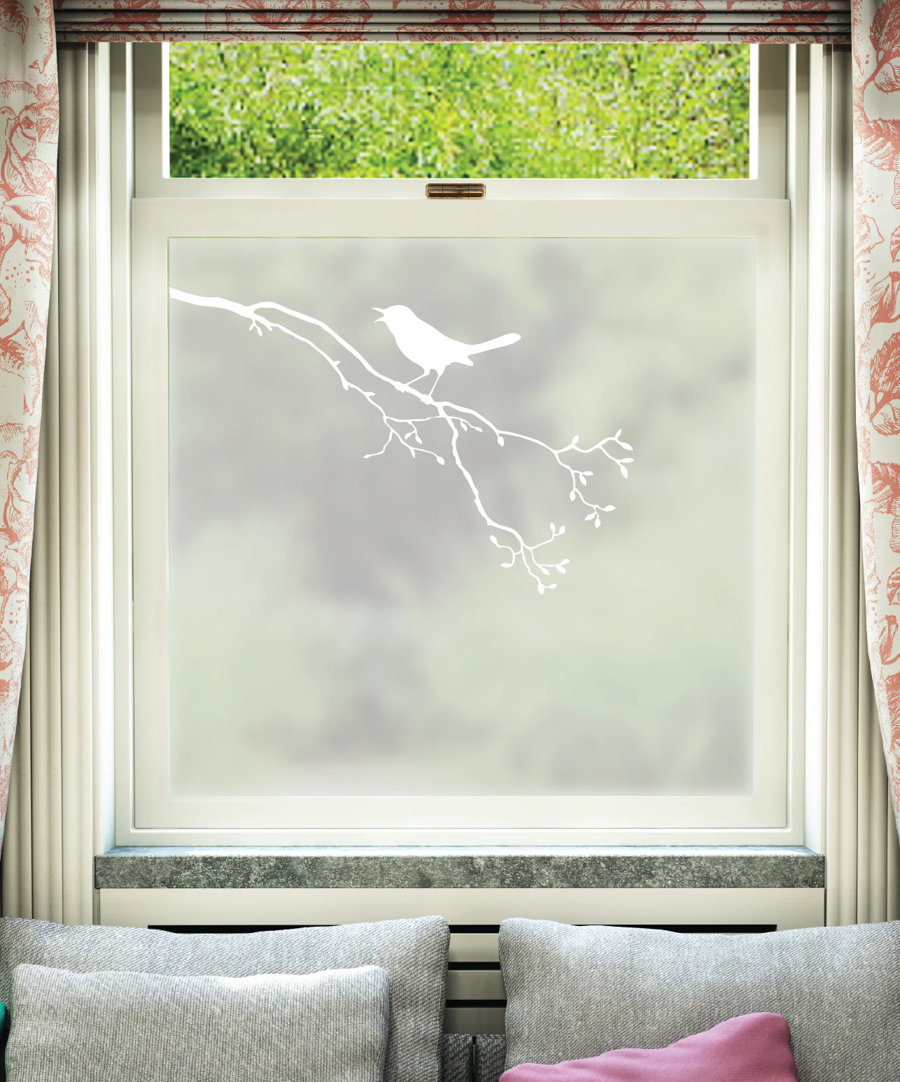 Perca White Printed Pattern