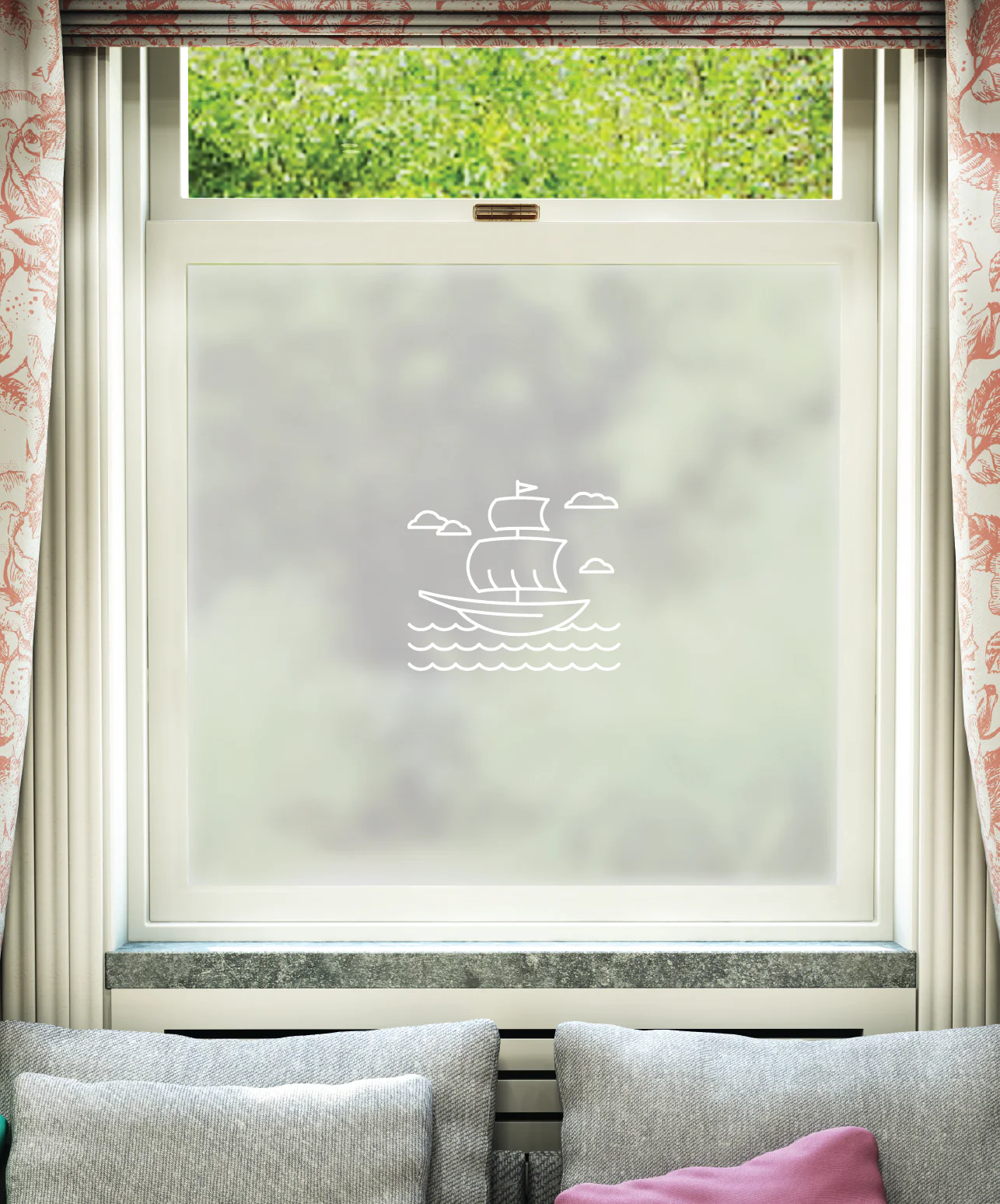 Schiff White Printed Pattern