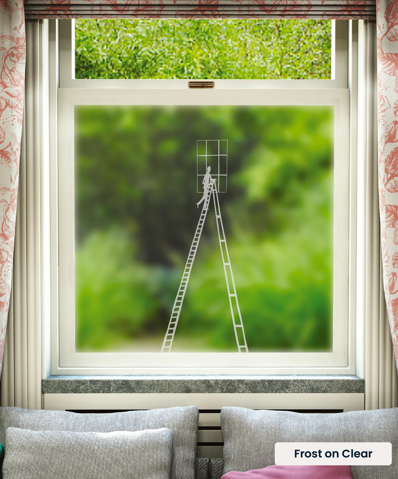 Step Ladder in Position - Rob Ryan Designer Window Film - Image 3