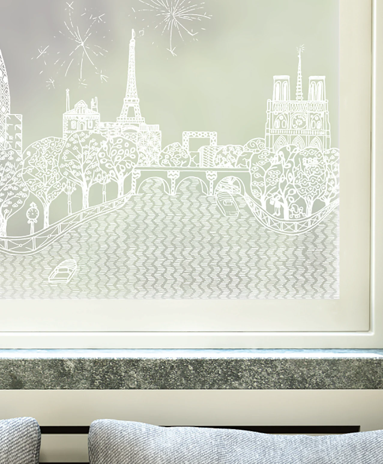 Tale of Two Cities - Charlene Mullen Designer Window Film - Image 2