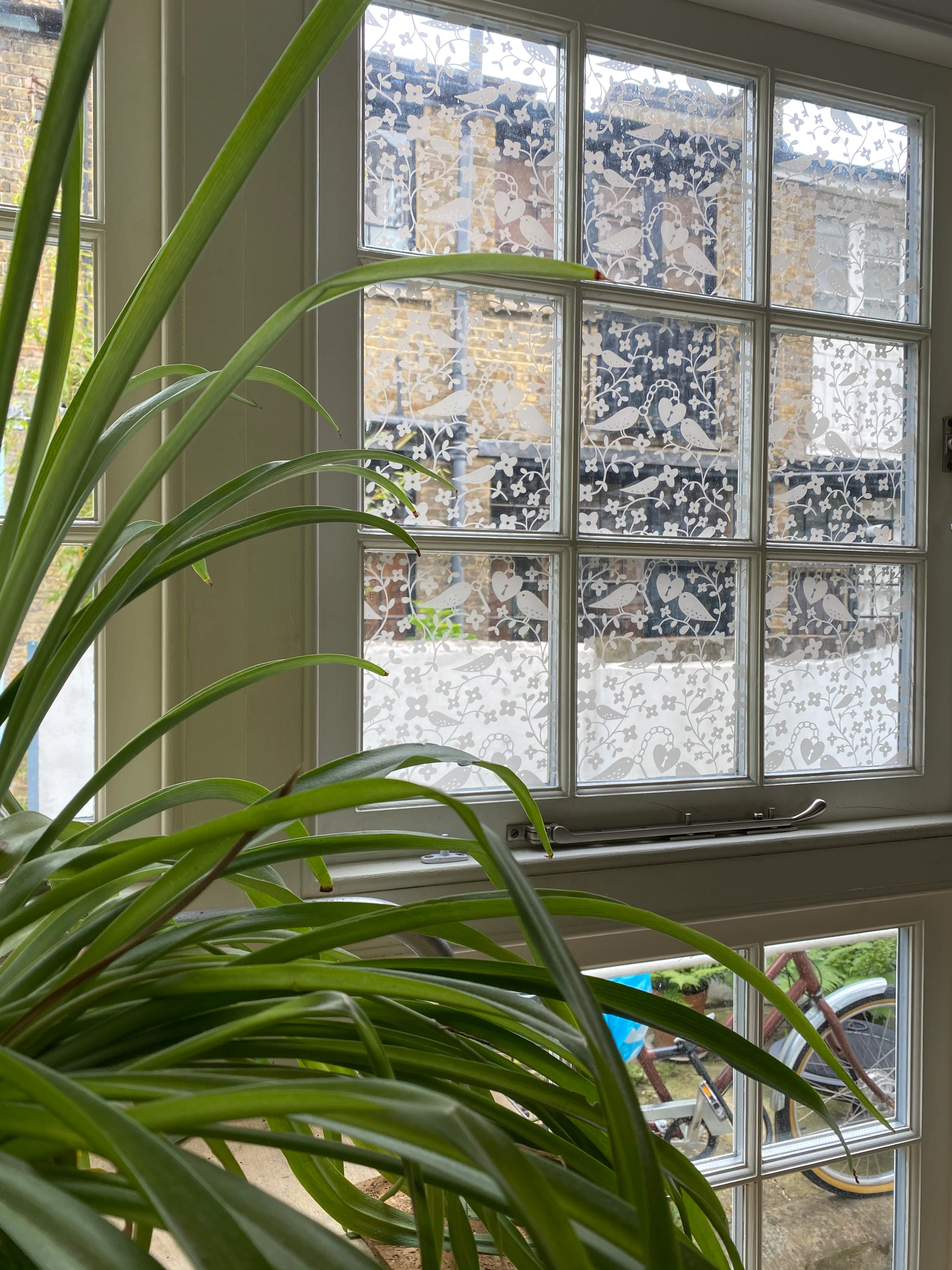 Tiled Bird Pattern - Rob Ryan Designer Window Film - Image 10