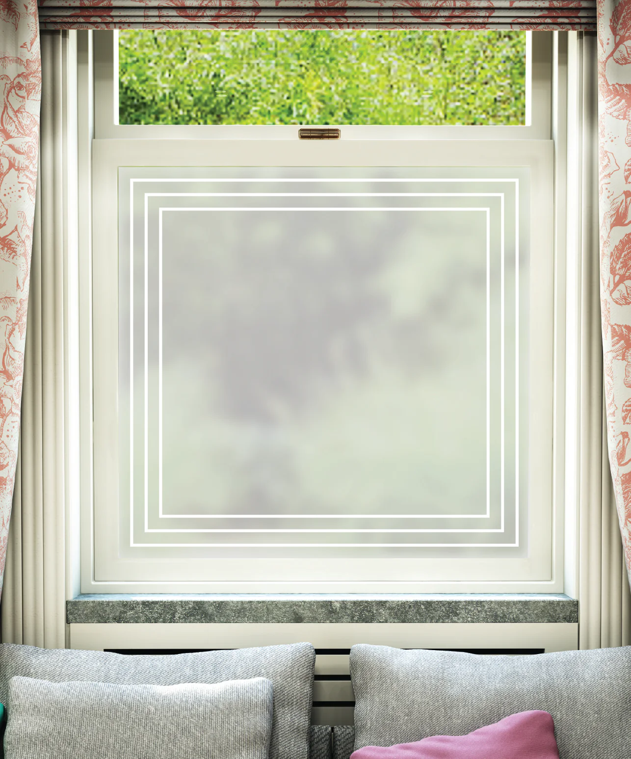 Vera White Printed Pattern